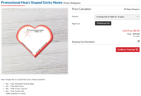 Order custom notepads